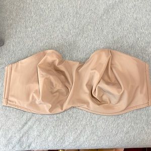 Fine Lines Strapless Minimizer Bra 34H 5D Nude